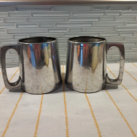 2 Vtg Woodbury Pewter Mugs - Picture 7 of 9